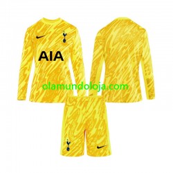 Camisola Tottenham Hotspur Guarda-redes Criança Equipamento Primeiro 2024-2025 Manga Comprida